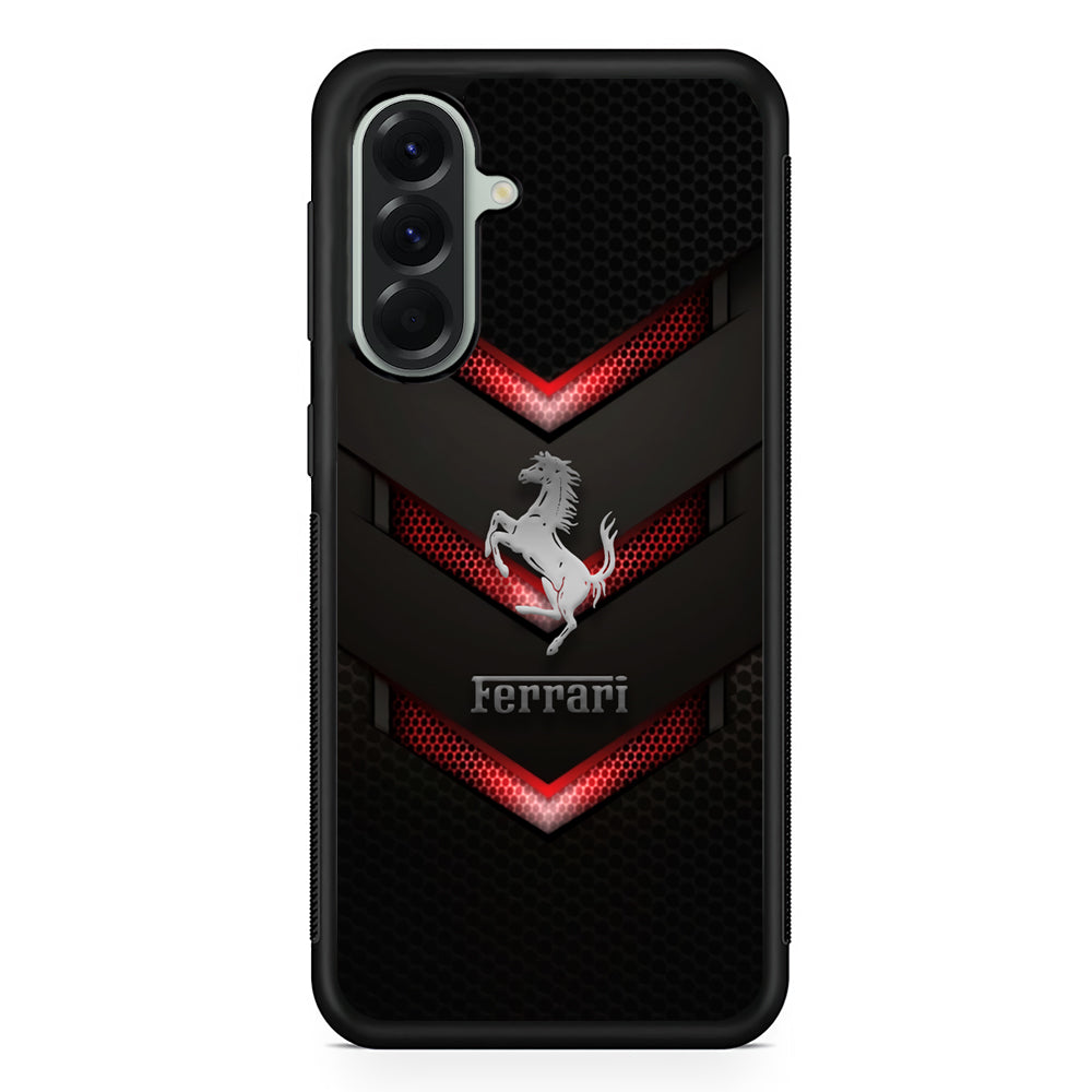 Ferrari Red Steam Samsung Galaxy A56 Case | Samsung Galaxy A56 Rubber Protective Case