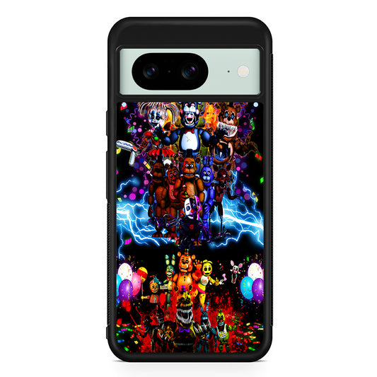 Five Nights at Freddy's Party Google Pixel 8 Case | Durable Protective Cover for Google Pixel 8