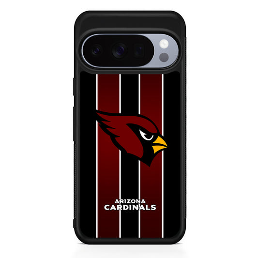 NFL Arizona Cardinals Strike Line Google Pixel 10 Pro Case | Slim Google Pixel 10 Pro Rubber Case