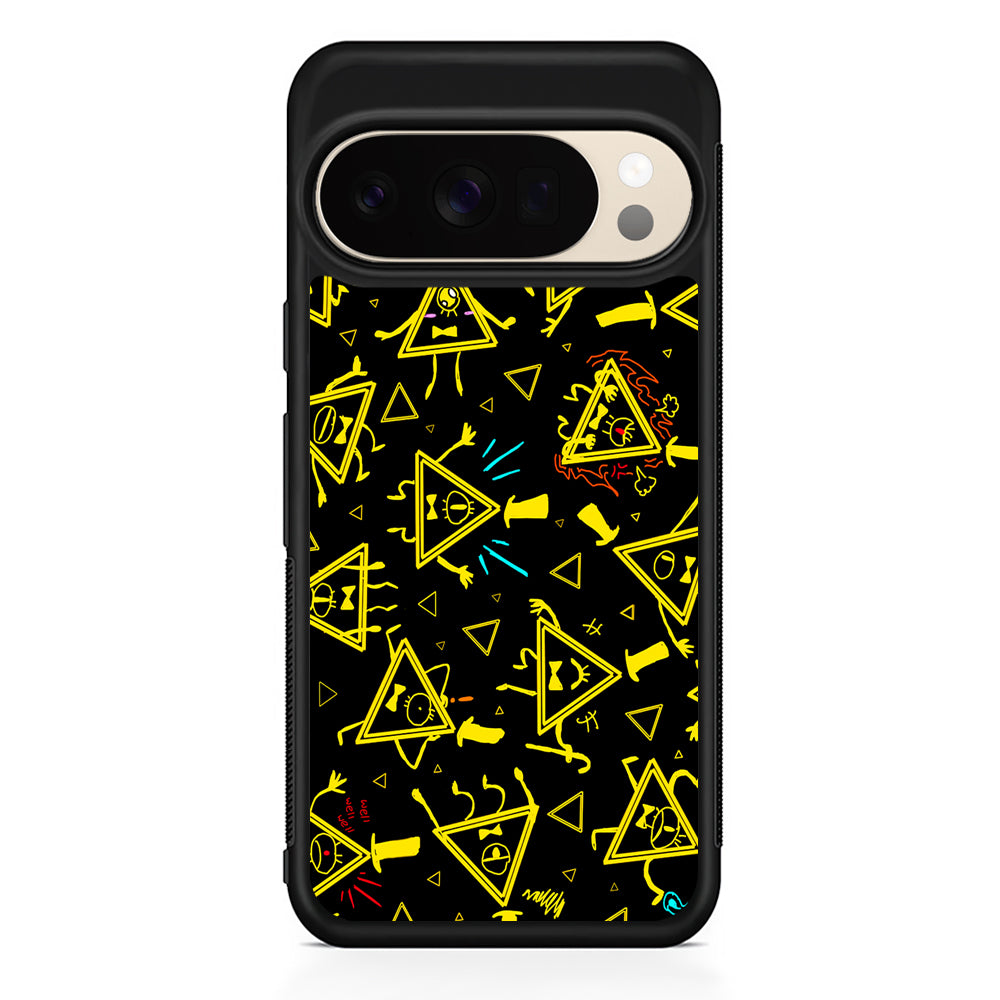 Bill Cipher Gravity Falls Doodle Google Pixel 10 Pro XL Case | Slim Google Pixel 10 Pro XL Protective Case