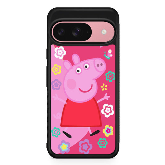 Peppa Pig Cute Pink Google Pixel 9 Case | Google Pixel 9 Protective Rubber Case