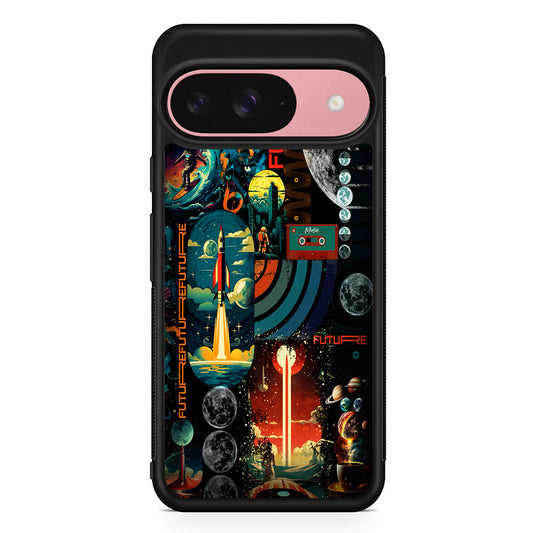 Travel Future Worlds Space Google Pixel 9 Case | Google Pixel 9 Protective Rubber Case