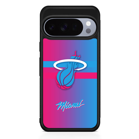 NBA Miami Heat Spectrum Google Pixel 10 Pro Case | Slim Google Pixel 10 Pro Rubber Case