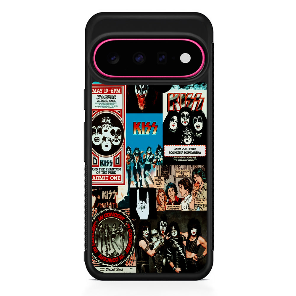 Kiss Band Collage Poster Google Pixel 11 Case | Slim Shockproof Cover