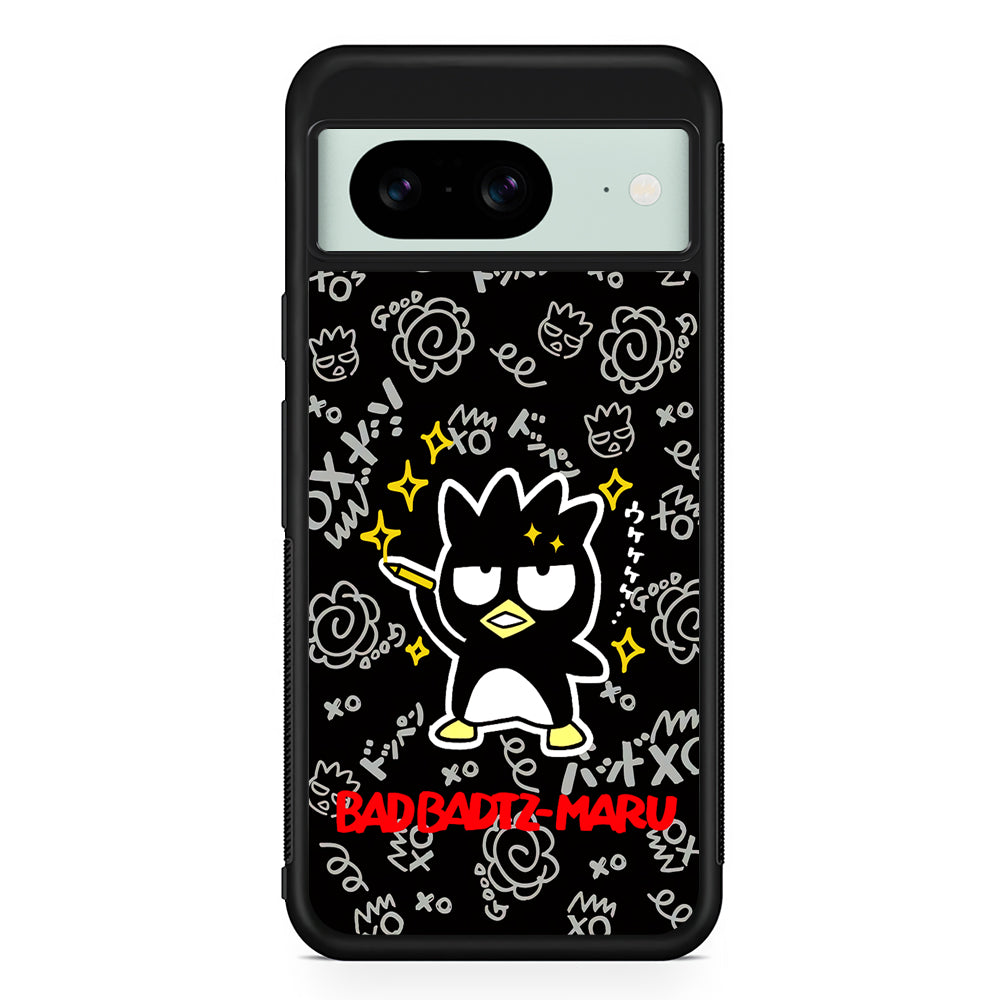 Badtz Maru Sanrio Black Google Pixel 8 Case | Durable Protective Cover for Google Pixel 8