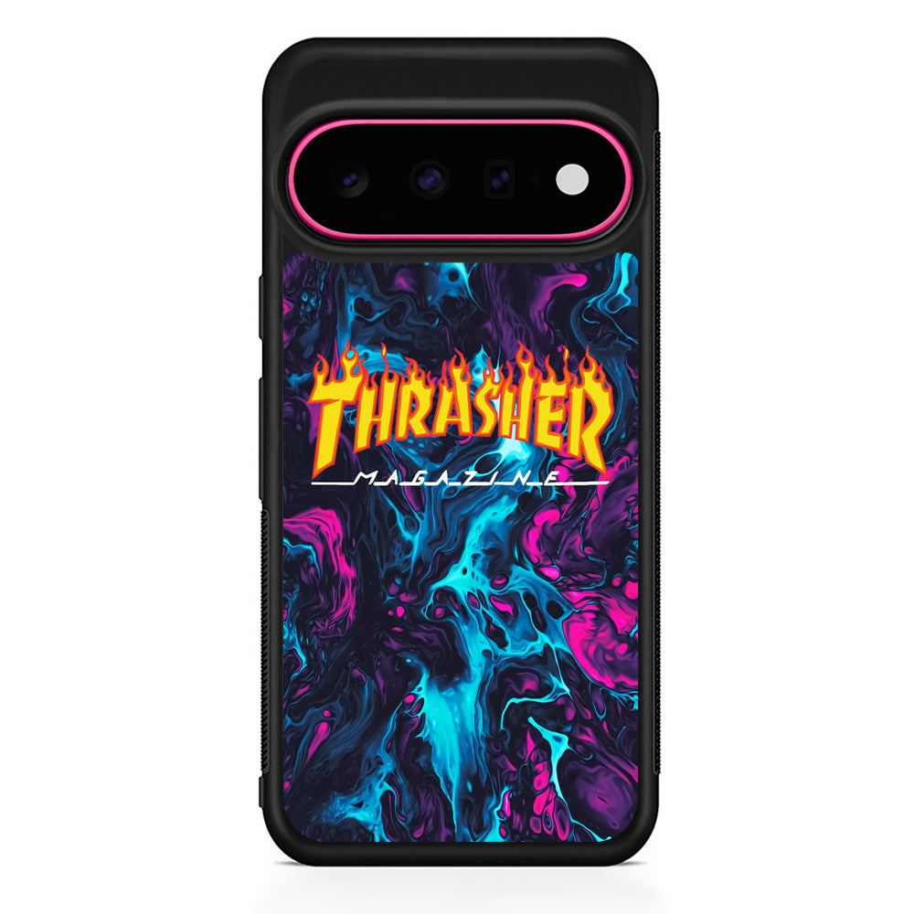 Thrasher Purple Liquid Google Pixel 11 Case - Stylish Protective Phone Case