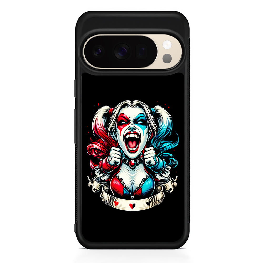Harley Quinn Scream Google Pixel 10 Pro XL Case | Slim Google Pixel 10 Pro XL Protective Case