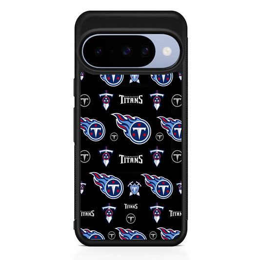 NFL Tennessee Titans Pattern Google Pixel 10 Case | Google Pixel 10 Rubber Protective Case
