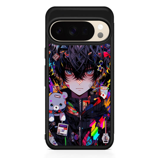 Anime Boy Bear Doll Aesthetic Google Pixel 10 Pro XL Case | Slim Google Pixel 10 Pro XL Protective Case