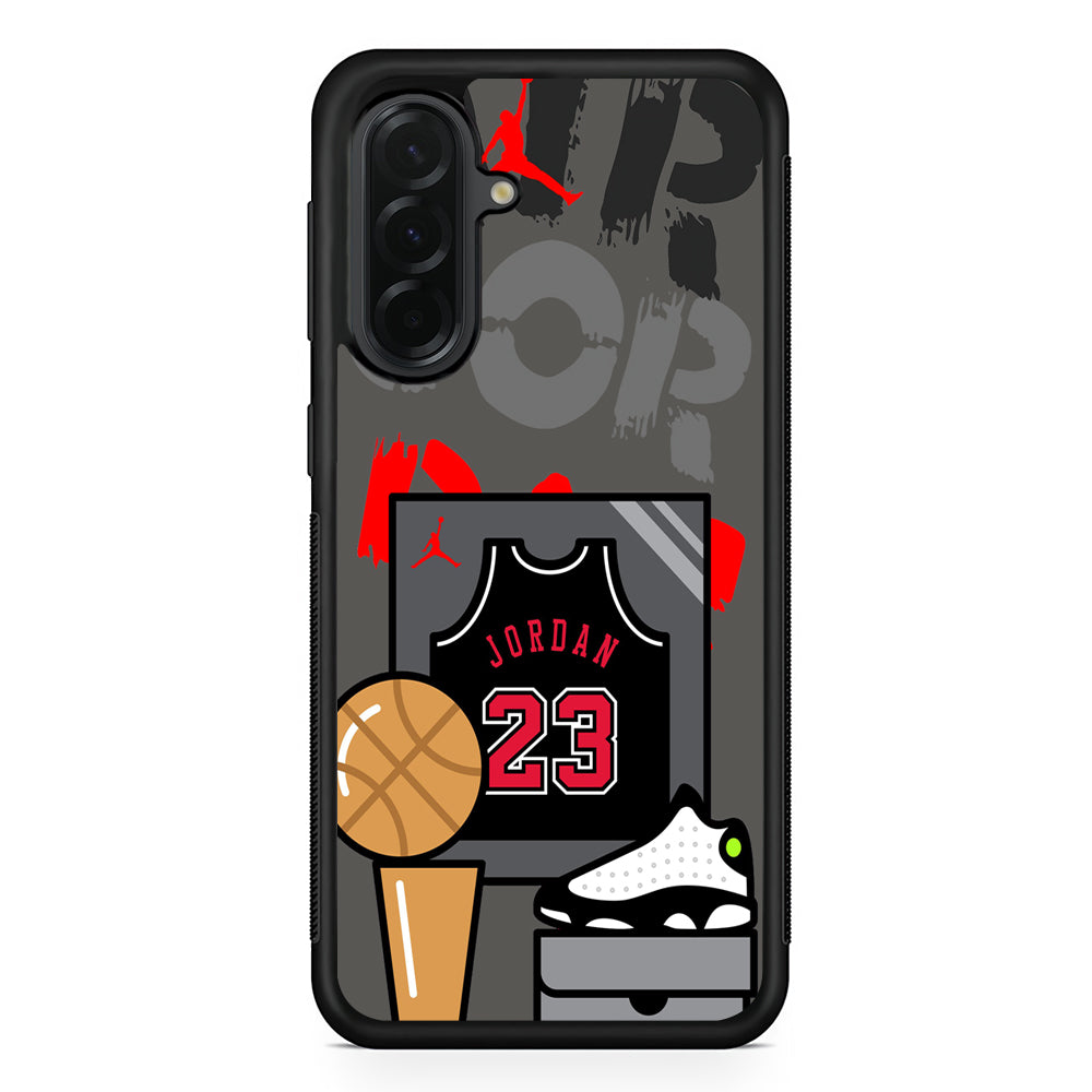 Air Jordan Trophy and Glory Samsung Galaxy A36 Case | Slim Samsung Galaxy A36 Protective Case