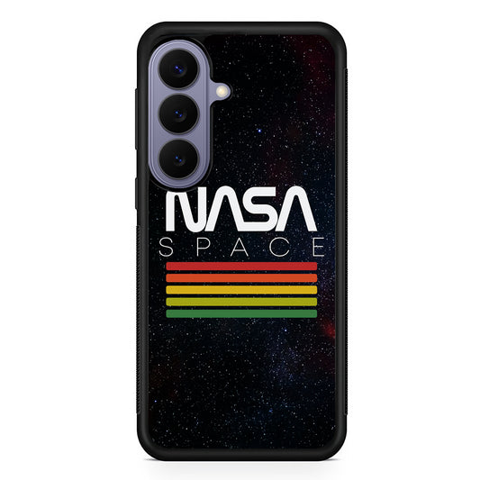 Nasa Space Strpe Colour Samsung Galaxy S26 Case | Slim Protective Rubber Case for Samsung S26