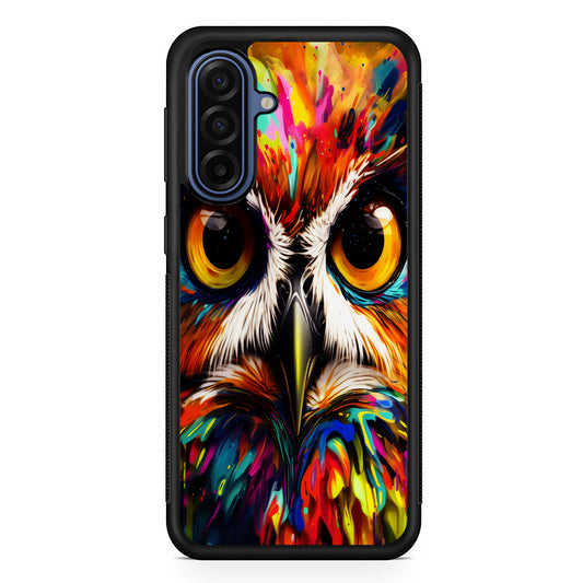 Colorful Owl Face Samsung Galaxy A17 Case | Slim Protective Phone Cover