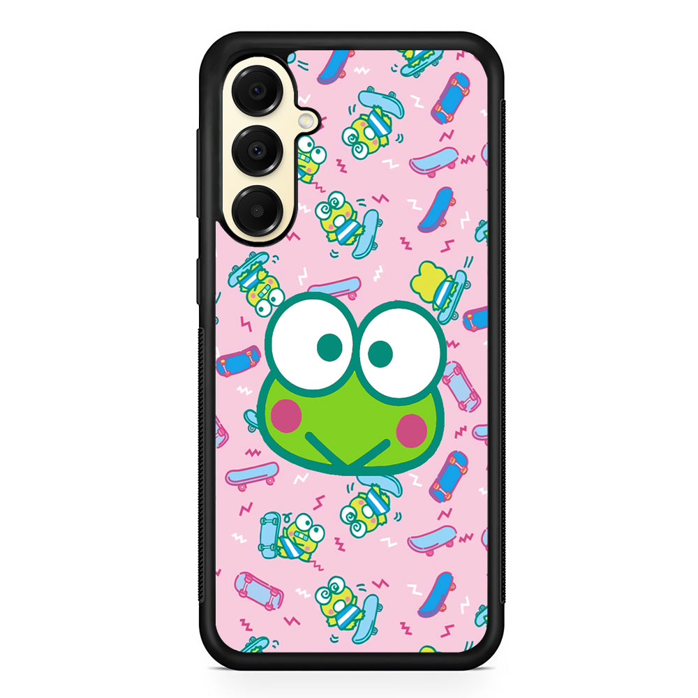 Keroppi Skate Pattern Samsung Galaxy A16 Case | Slim Rubber Samsung Galaxy A16 Case