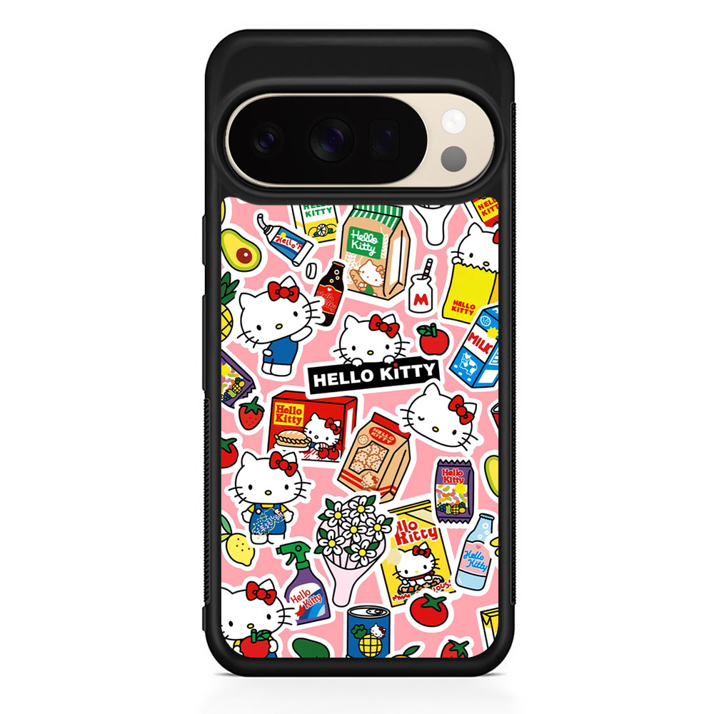 Hello Kitty Stickers Google Pixel 10 Pro XL Case | Slim Google Pixel 10 Pro XL Protective Case