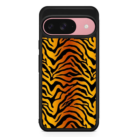 Tiger Stripe Skin Pattern Google Pixel 9 Case | Google Pixel 9 Protective Rubber Case
