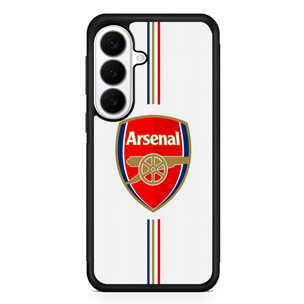 Arsenal Emblem Stripe Line Samsung Galaxy S26 Plus Case | Slim Protective Cover for Samsung Galaxy S26 Plus