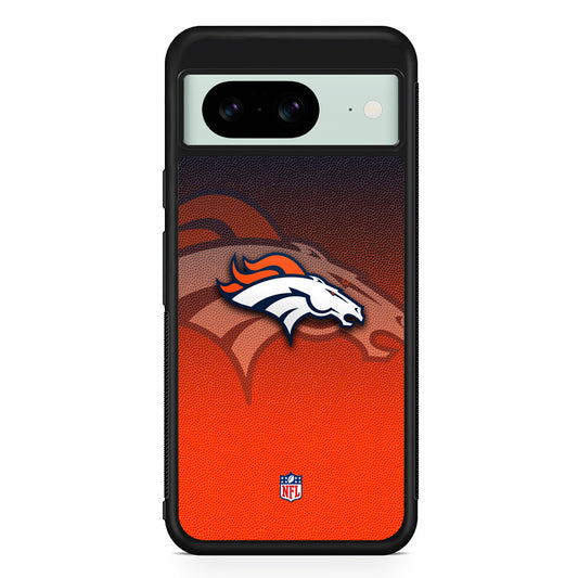 NFL Denver Broncos Gradation Color Google Pixel 8 Case | Durable Protective Cover for Google Pixel 8