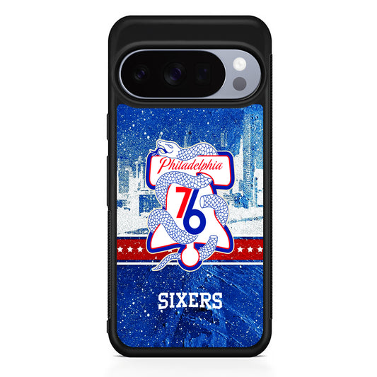 NBA Philadelphia 76ers Sixers Google Pixel 10 Pro Case | Slim Google Pixel 10 Pro Rubber Case