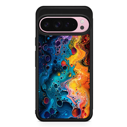 Colorful Painting with Lots of Bubbles Google Pixel 9 Pro XL Case | Protective Cover