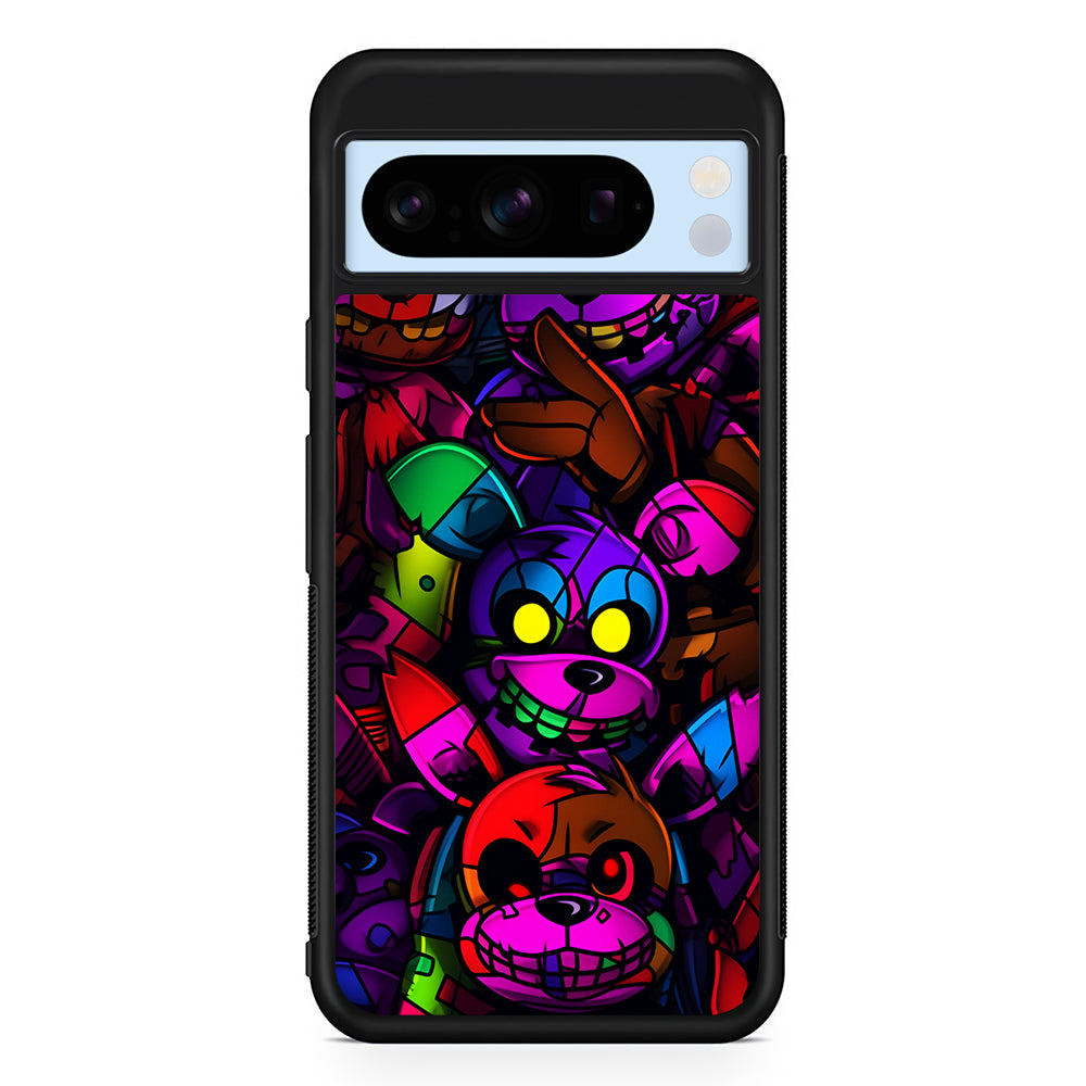 Five Nights at Freddy's Horror Google Pixel 8 Pro Case | Slim Rubber Case for Google Pixel 8 Pro