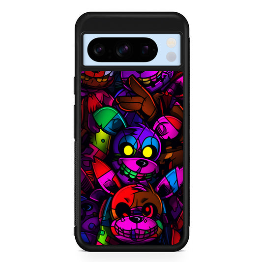 Five Nights at Freddy's Horror Google Pixel 8 Pro Case | Slim Rubber Case for Google Pixel 8 Pro