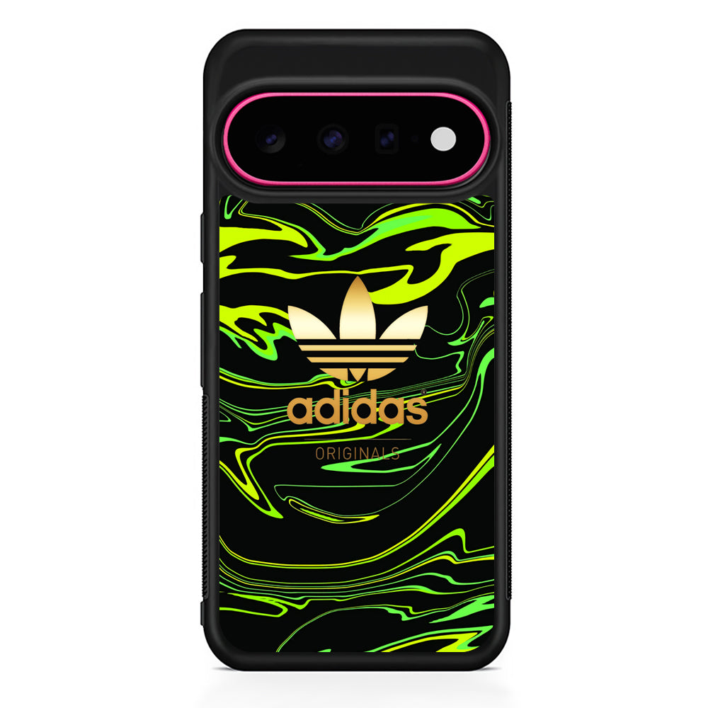 Adidas Green Moss Line Google Pixel 11 Case - Stylish Protective Phone Case