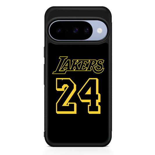 Kobe Bryant Lakers 24 Google Pixel 10 Case | Google Pixel 10 Rubber Protective Case