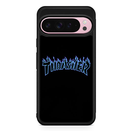 Thrasher Blue Flame Google Pixel 9 Pro XL Case | Protective Cover