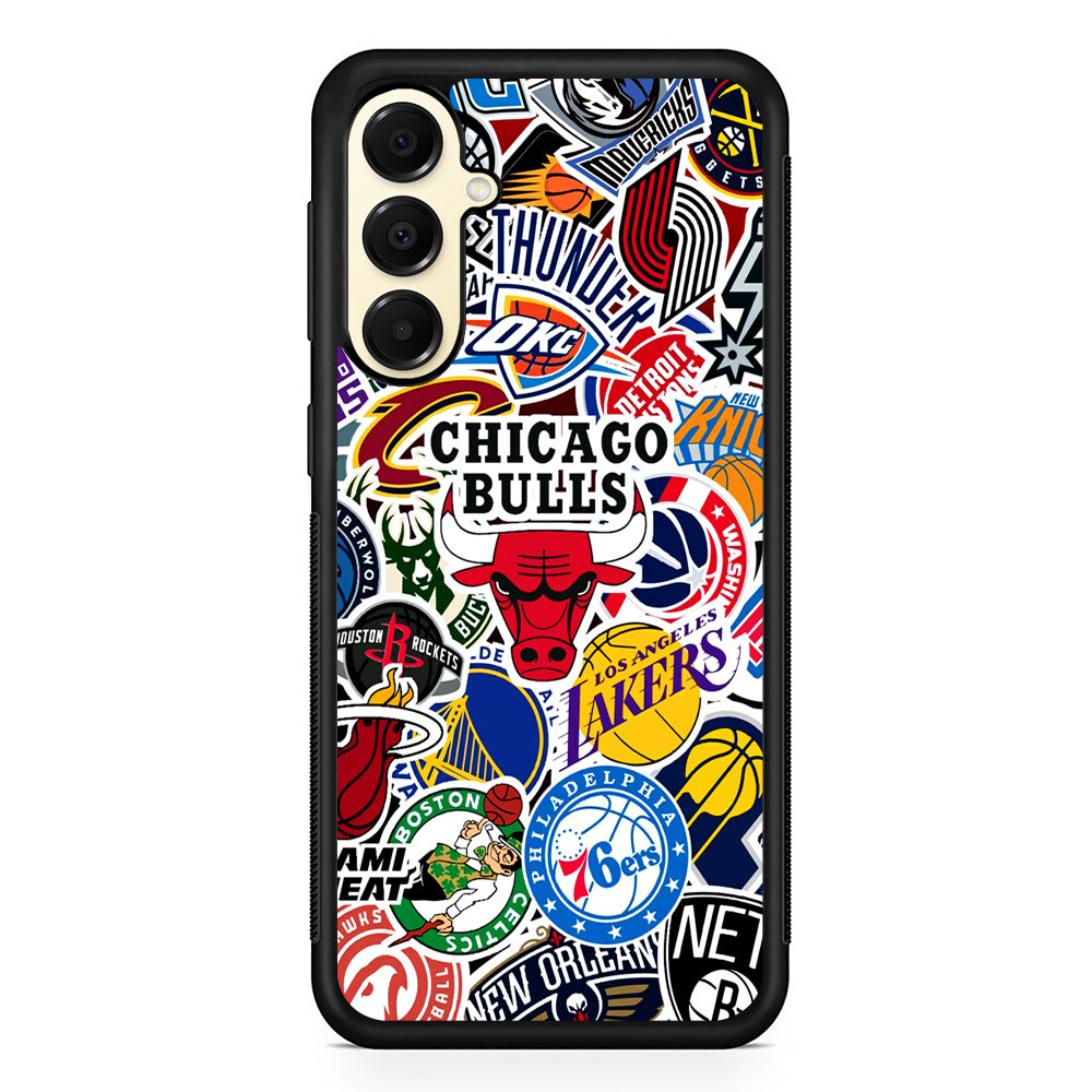 Collection of NBA Club logos Samsung Galaxy A16 Case | Slim Rubber Samsung Galaxy A16 Case