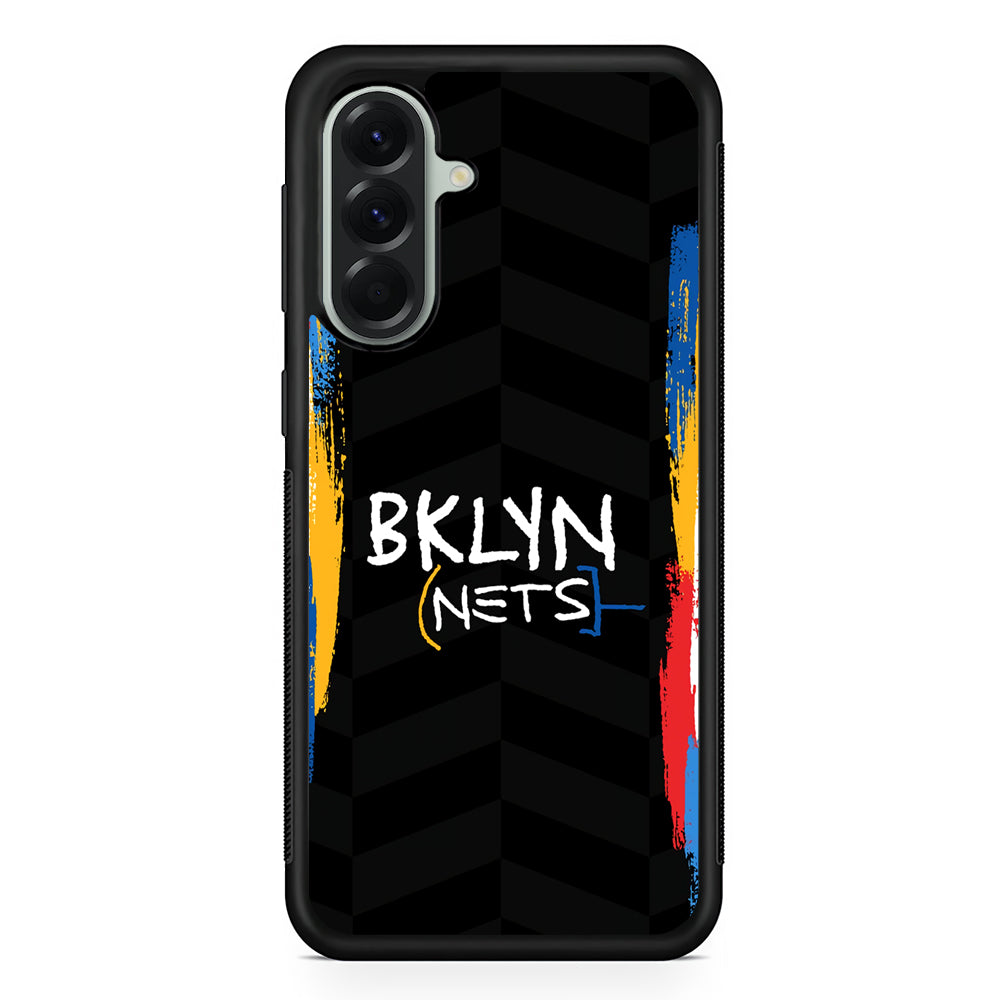 NBA Brooklyn Nets Jersey Samsung Galaxy A56 Case | Samsung Galaxy A56 Protective Rubber Case