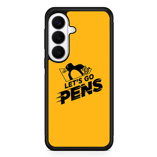 NHL Pittsburgh Penguins Let's Go Samsung Galaxy S26 Plus Case | Slim Protective Cover for Samsung Galaxy S26 Plus