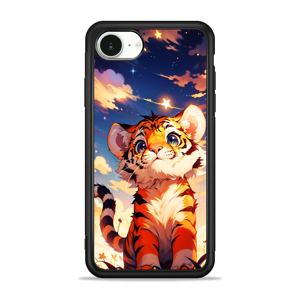 Cute Little Tiger in The Forest iPhone 16e Case | Protective Phone Cover