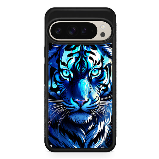 Blue Tiger Head Google Pixel 9 Pro Case | Slim Protective Cover