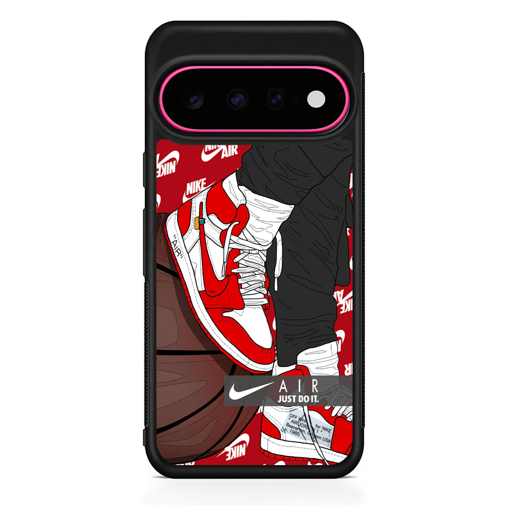 Nike Shiny Red Lava Google Pixel 11 Case - Stylish Protective Phone Case