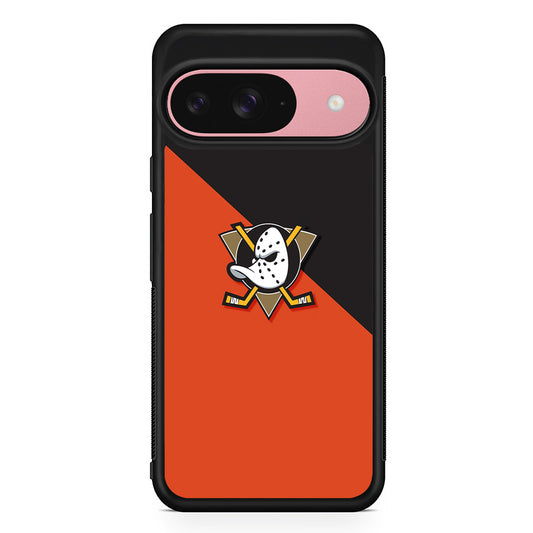 NHL Anaheim Ducks Team Google Pixel 9 Case | Google Pixel 9 Protective Rubber Case