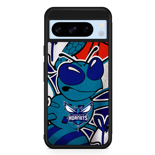 NBA Charlotte Hornets The Bee Google Pixel 8 Pro Case | Slim Rubber Case for Google Pixel 8 Pro