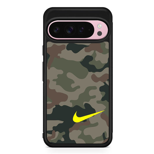 Nike Camo Yellow Alert Google Pixel 9 Pro XL Case | Protective Cover