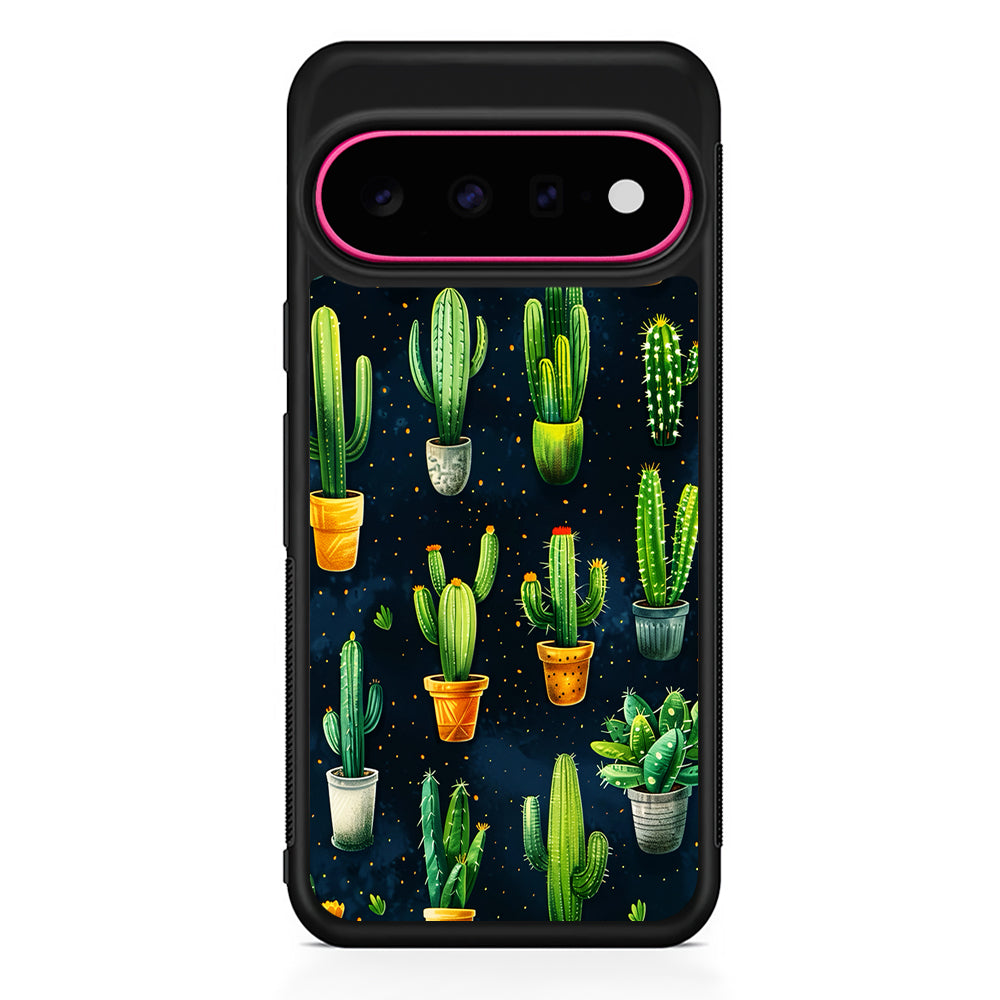 A Collection of Cactus in Pots Google Pixel 11 Case | Slim Shockproof Cover