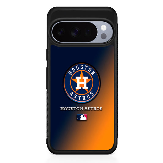 MLB Houston Astros Logo Google Pixel 10 Pro Case | Slim Google Pixel 10 Pro Rubber Case