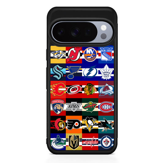 All NHL Teams Jersey Google Pixel 10 Pro Case | Slim Google Pixel 10 Pro Rubber Case