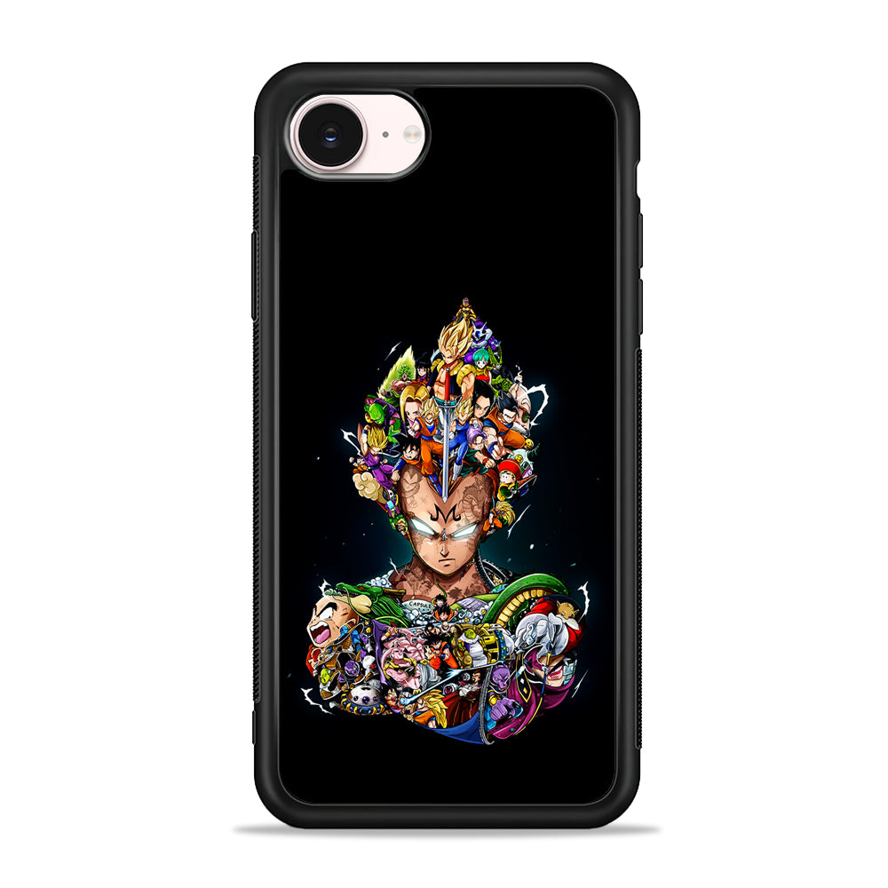 Dragon Ball Vegeta and Friends iPhone 17e Case - Silicone Case