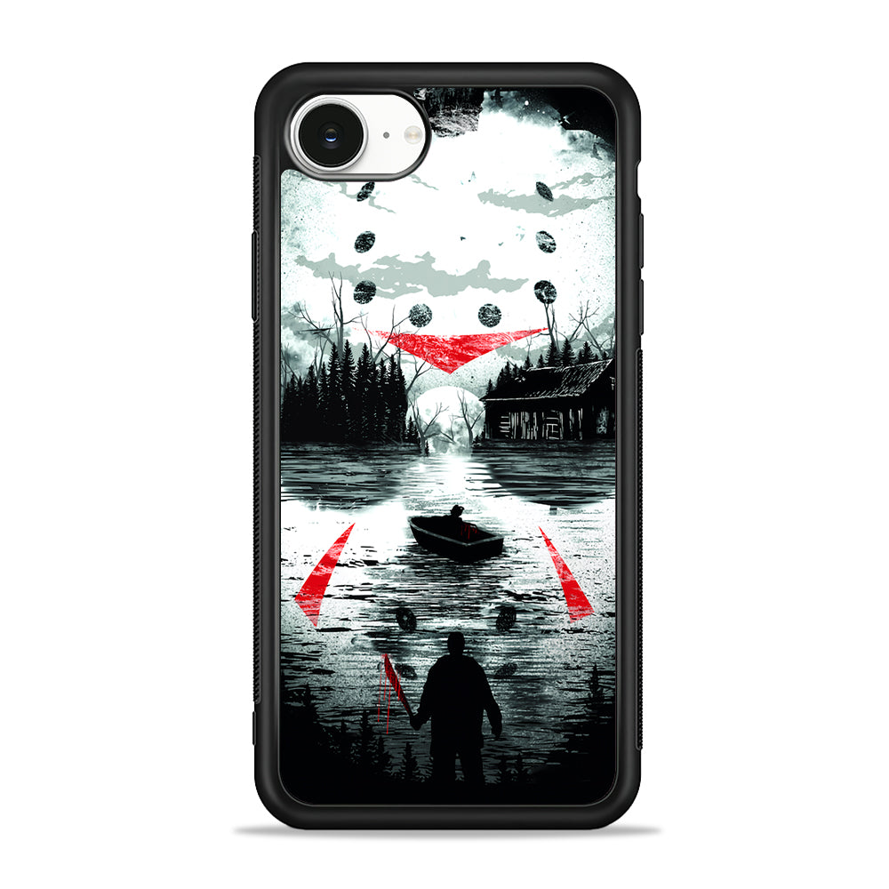 Friday the 13th Silhouette Mask iPhone 16e Case | Protective Phone Cover