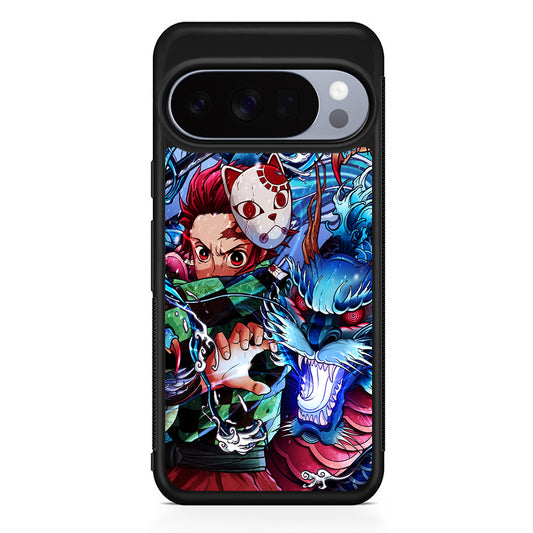 Tanjiro Kamado Kimetsu No Yaiba Google Pixel 10 Pro Case | Slim Google Pixel 10 Pro Rubber Case