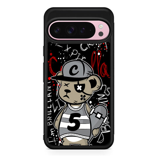 Crew Five Skater Bear Google Pixel 9 Pro XL Case | Protective Cover