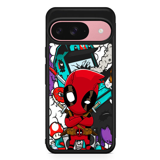 Deadpoll Destroy Game Station Google Pixel 9 Case | Google Pixel 9 Protective Rubber Case