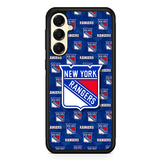NHL New York Rangers Pattern Samsung Galaxy A16 Case | Slim Rubber Samsung Galaxy A16 Case