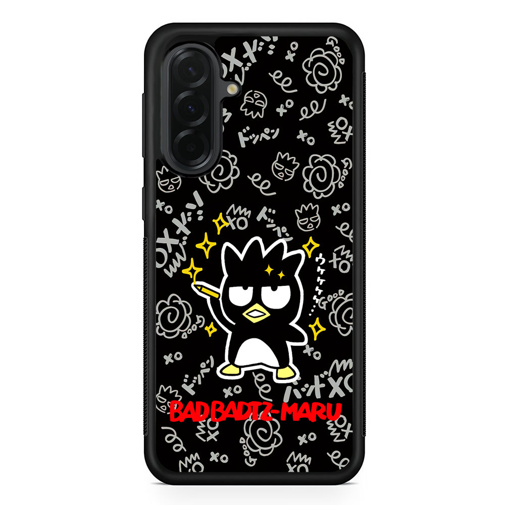 Badtz Maru Sanrio Black Samsung Galaxy A36 Case | Protective Rubber Cover