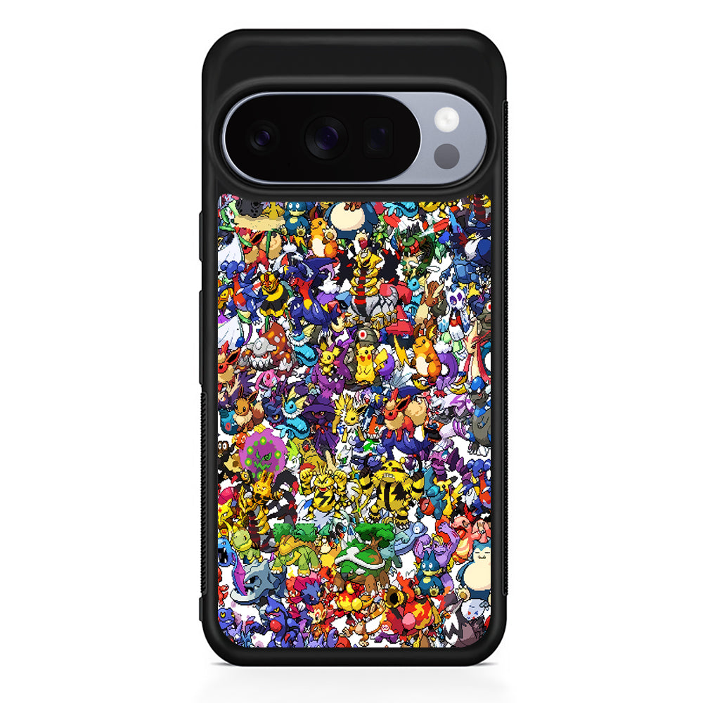 Pokemon All Characters Google Pixel 10 Pro Case | Google Pixel 10 Rubber Protective Case