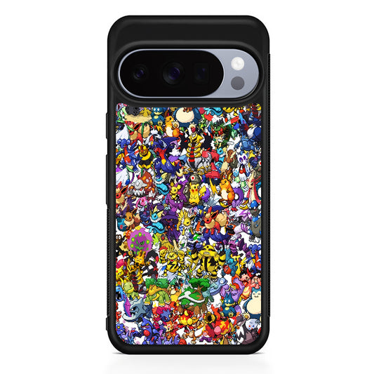 Pokemon All Characters Google Pixel 10 Pro Case | Slim Google Pixel 10 Pro Rubber Case