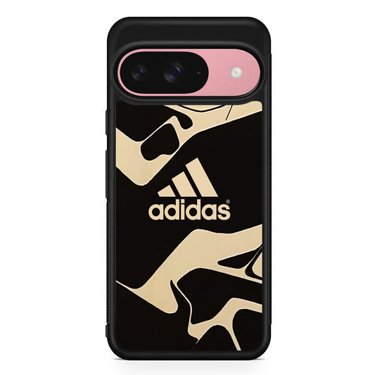 Adidas Curvature Artistic Google Pixel 9 Case | Google Pixel 9 Protective Rubber Case